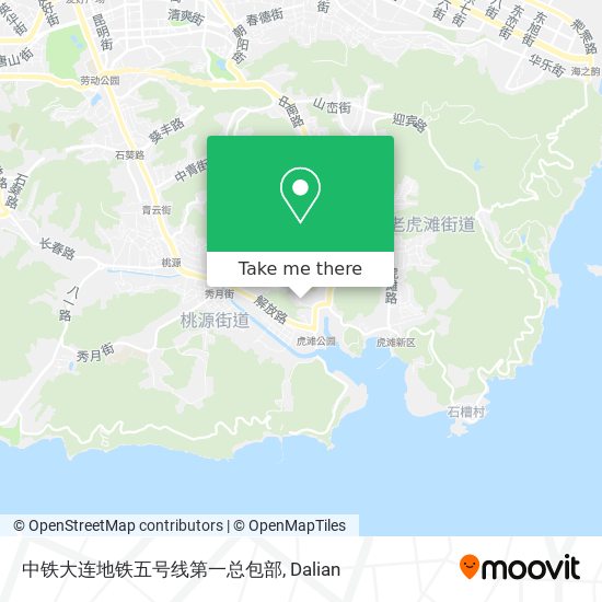 中铁大连地铁五号线第一总包部 map