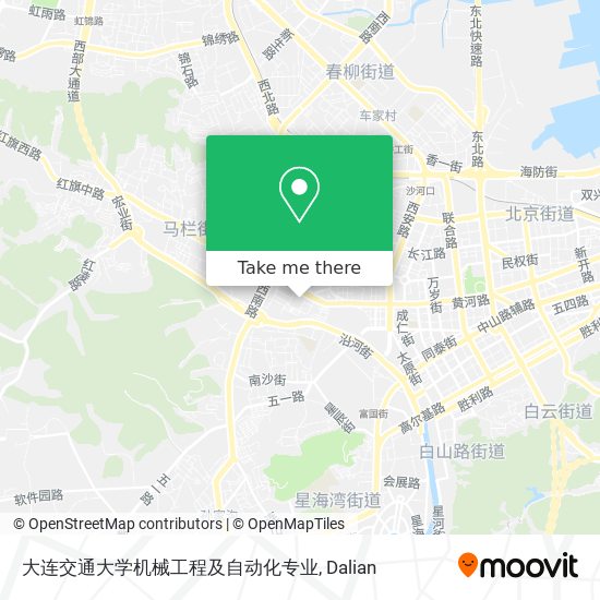大连交通大学机械工程及自动化专业 map