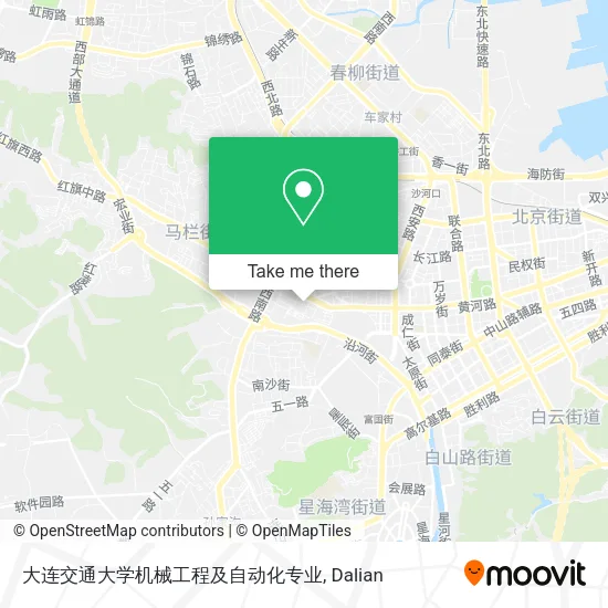 大连交通大学机械工程及自动化专业 map
