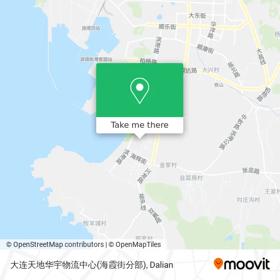 大连天地华宇物流中心(海霞街分部) map