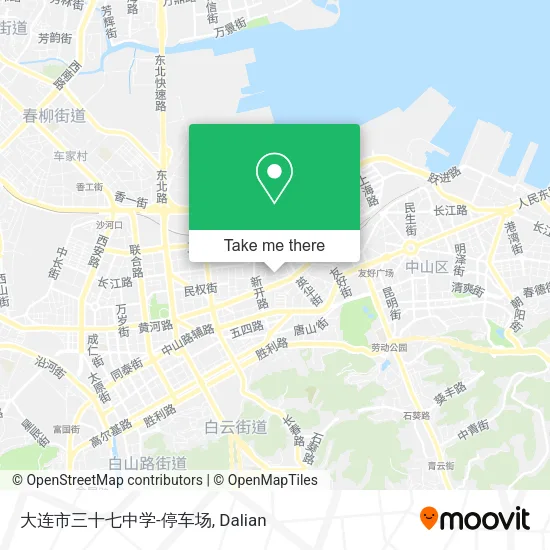 大连市三十七中学-停车场 map