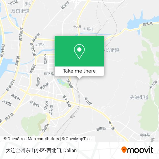 大连金州东山小区-西北门 map