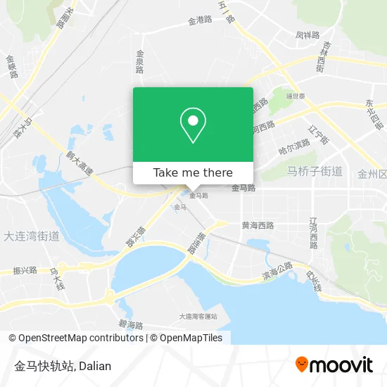 金马快轨站 map