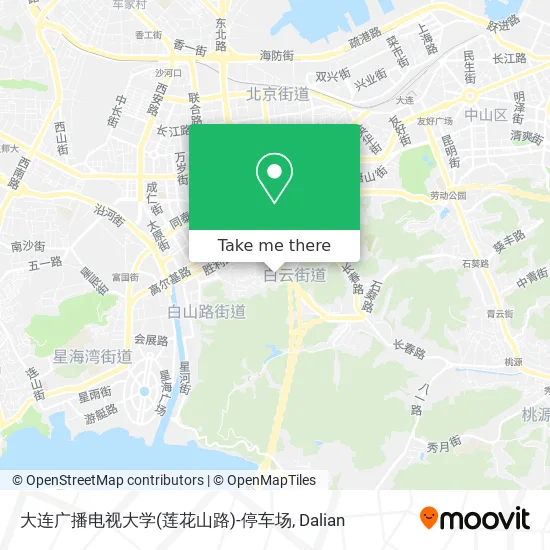 大连广播电视大学(莲花山路)-停车场 map