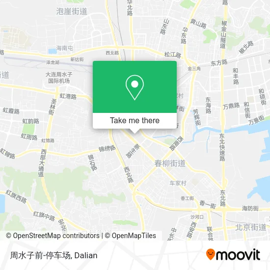 周水子前-停车场 map