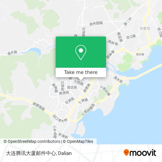 大连腾讯大厦邮件中心 map