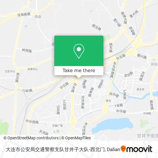 大连市公安局交通警察支队甘井子大队-西北门 map