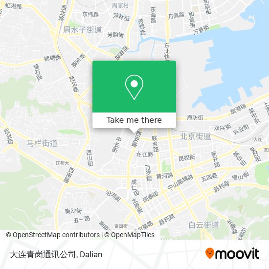 大连青岗通讯公司 map