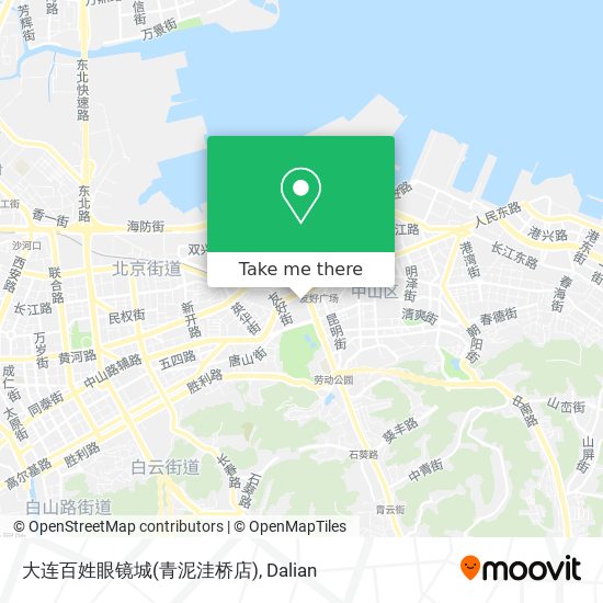 大连百姓眼镜城(青泥洼桥店) map