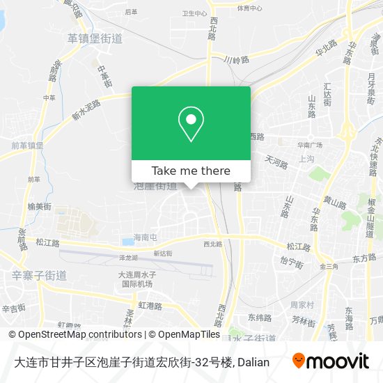 大连市甘井子区泡崖子街道宏欣街-32号楼 map