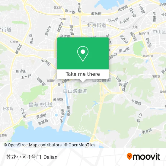 莲花小区-1号门 map