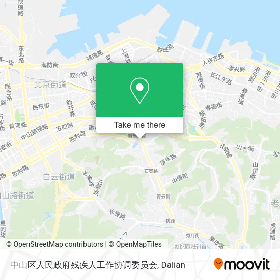 中山区人民政府残疾人工作协调委员会 map