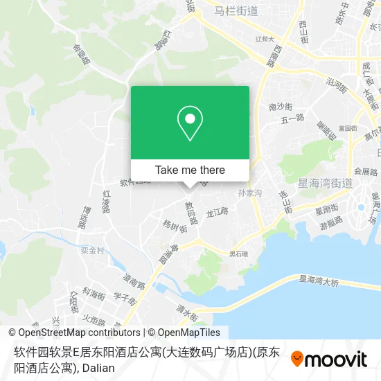 软件园软景E居东阳酒店公寓(大连数码广场店)(原东阳酒店公寓) map