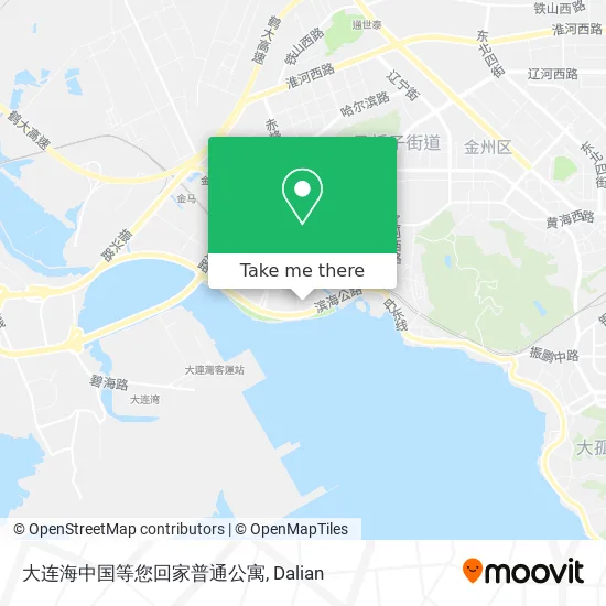 大连海中国等您回家普通公寓 map