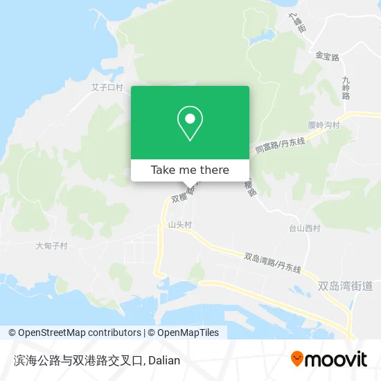 滨海公路与双港路交叉口 map