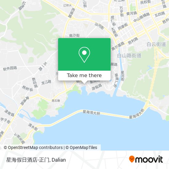 星海假日酒店-正门 map