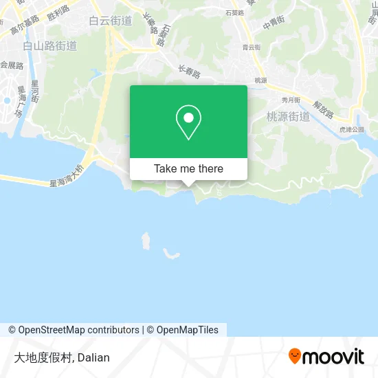 大地度假村 map