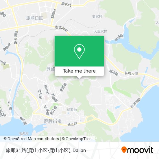 旅顺31路(鹿山小区-鹿山小区) map