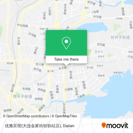 优雅宾馆(大连金家街轻轨站店) map
