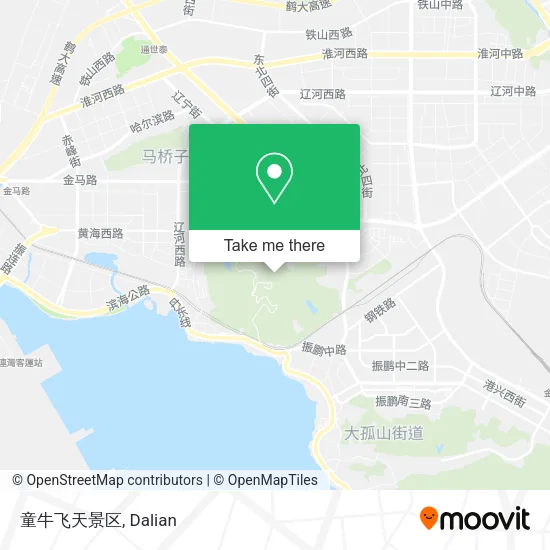 童牛飞天景区 map