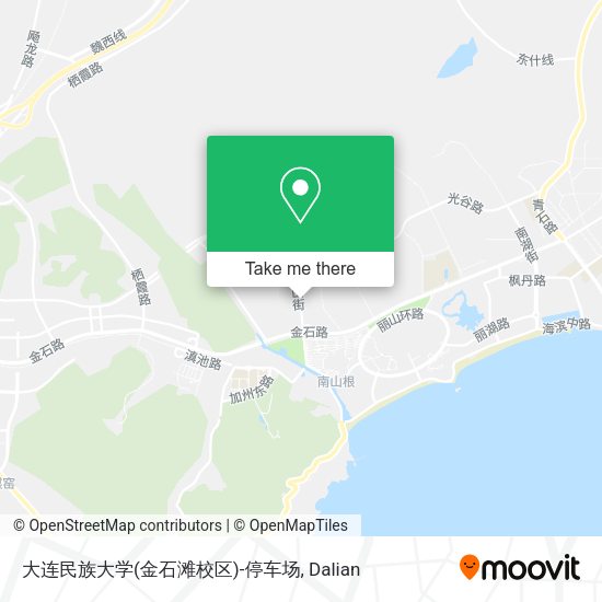 大连民族大学(金石滩校区)-停车场 map