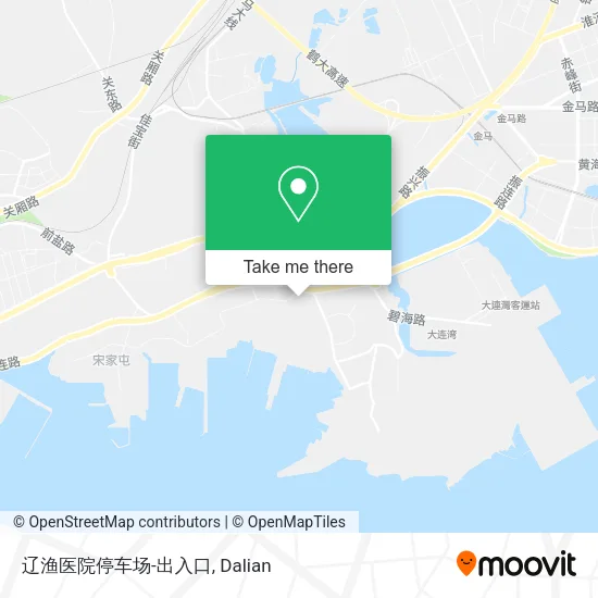 辽渔医院停车场-出入口 map