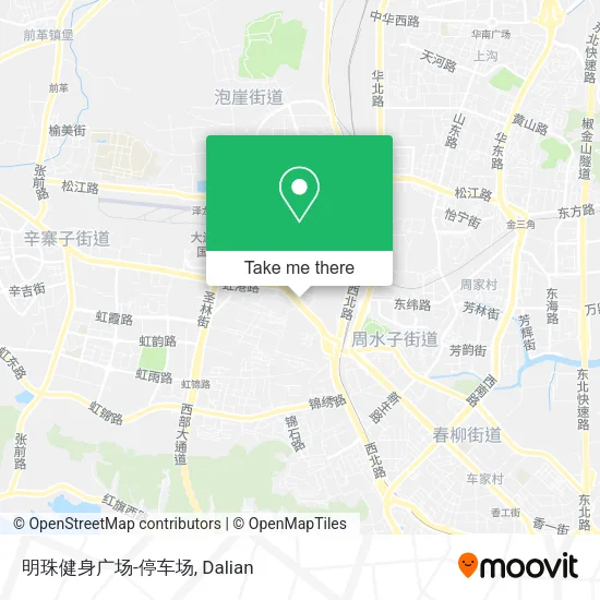 明珠健身广场-停车场 map