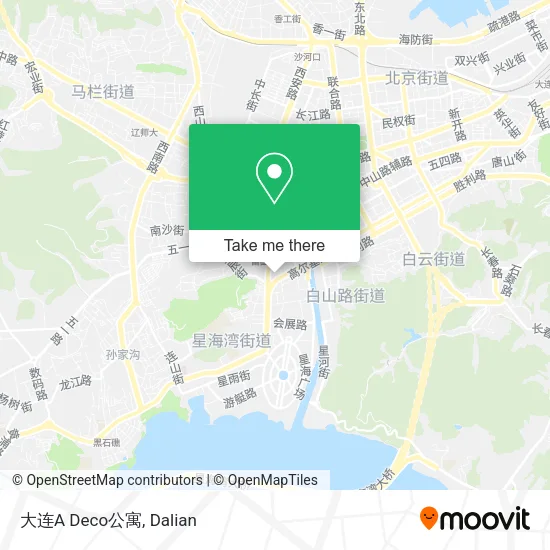 大连A Deco公寓 map