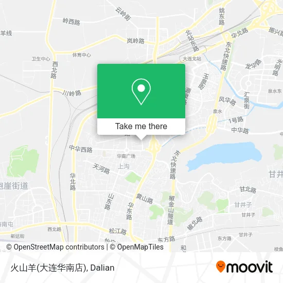 火山羊(大连华南店) map