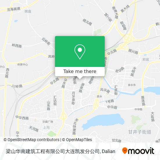 梁山华南建筑工程有限公司大连凯发分公司 map