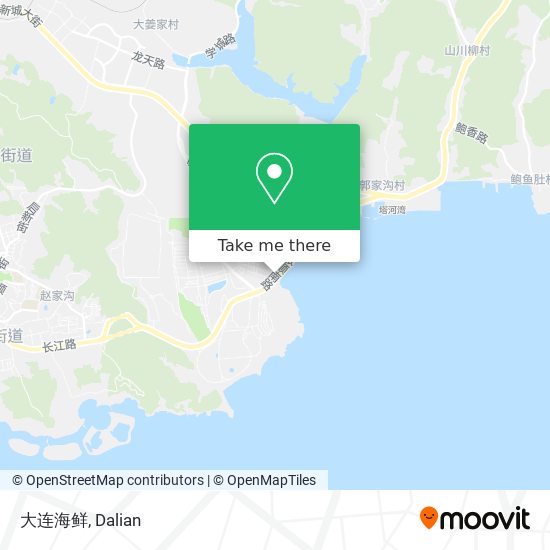 大连海鲜 map