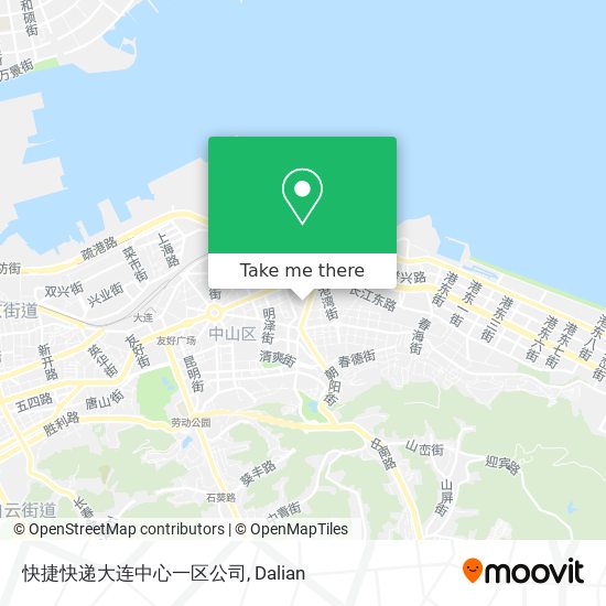 快捷快递大连中心一区公司 map