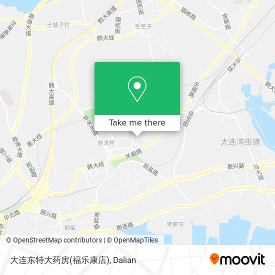 大连东特大药房(福乐康店) map