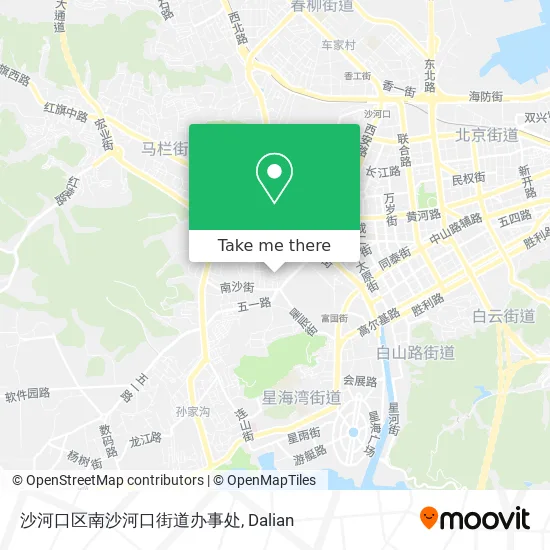沙河口区南沙河口街道办事处 map