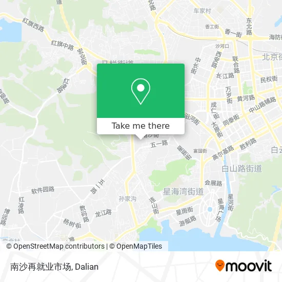 南沙再就业市场 map