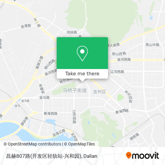 昌赫807路(开发区轻轨站-兴和园) map