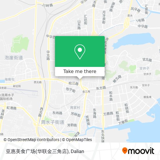 亚惠美食广场(华联金三角店) map