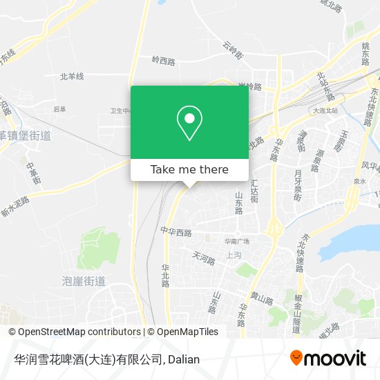 华润雪花啤酒(大连)有限公司 map