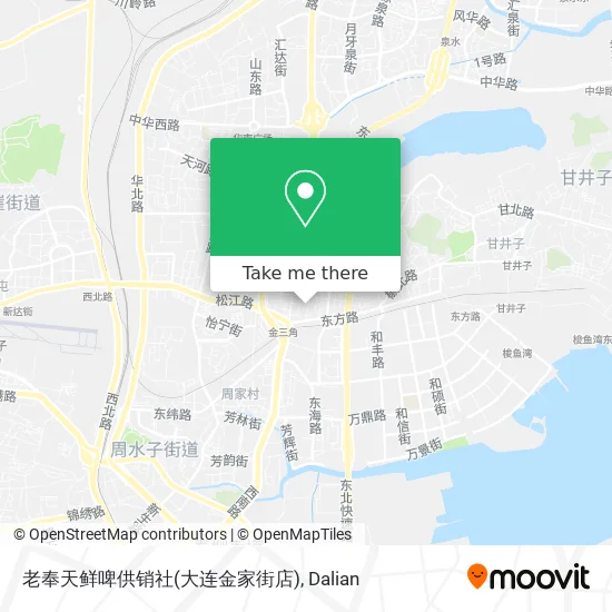 老奉天鲜啤供销社(大连金家街店) map