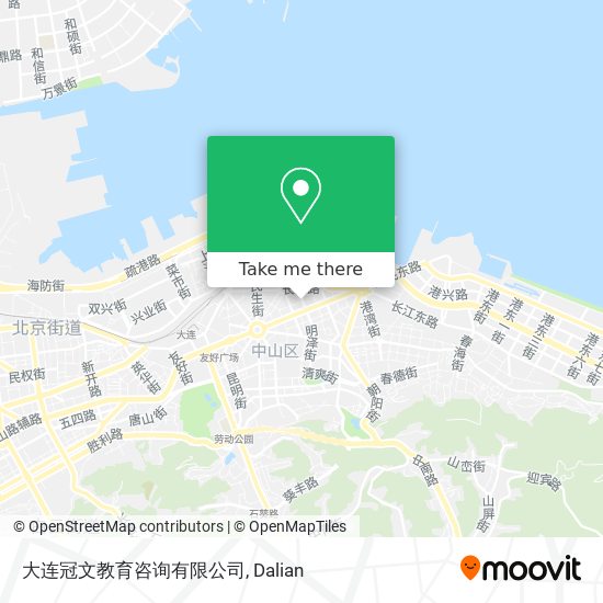 大连冠文教育咨询有限公司 map
