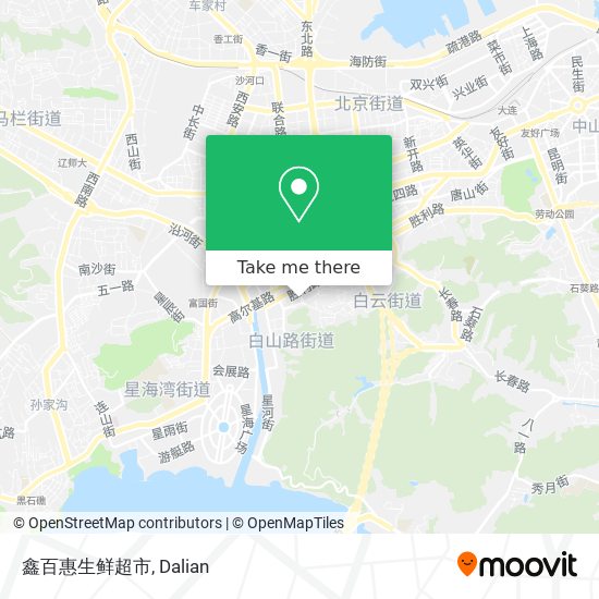 鑫百惠生鲜超市 map