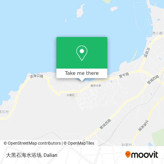 大黑石海水浴场 map