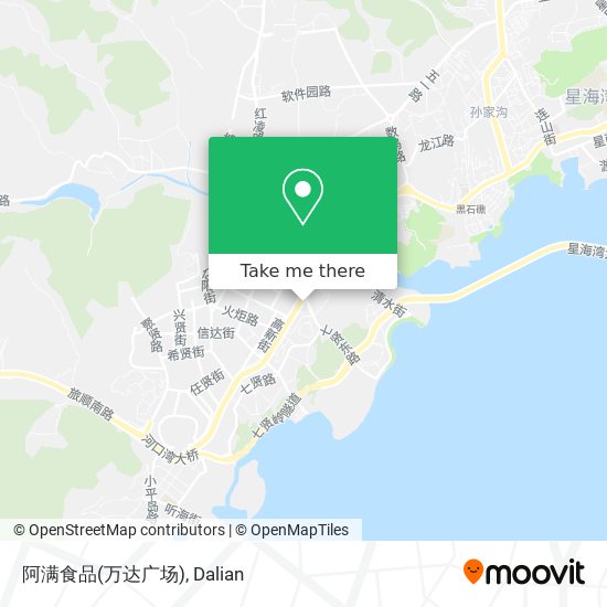 阿满食品(万达广场) map