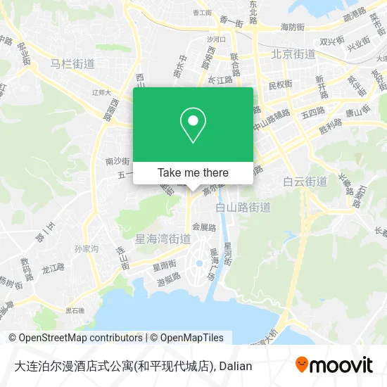 大连泊尔漫酒店式公寓(和平现代城店) map
