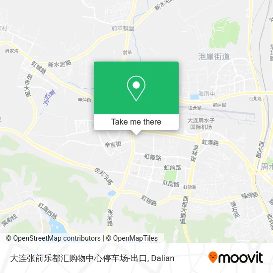 大连张前乐都汇购物中心停车场-出口 map