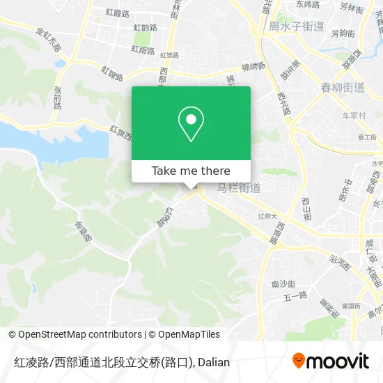 红凌路/西部通道北段立交桥(路口) map