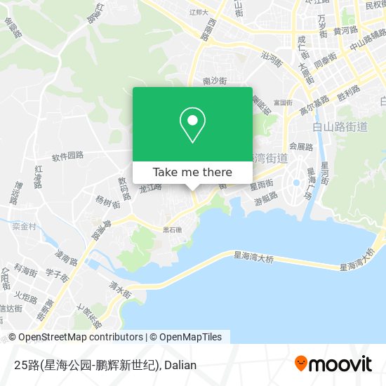 25路(星海公园-鹏辉新世纪) map