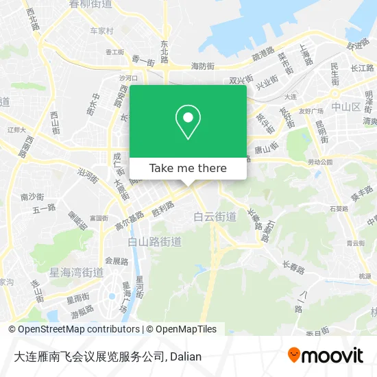大连雁南飞会议展览服务公司 map