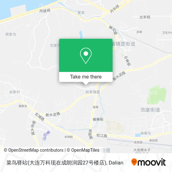 菜鸟驿站(大连万科现在成朗润园27号楼店) map