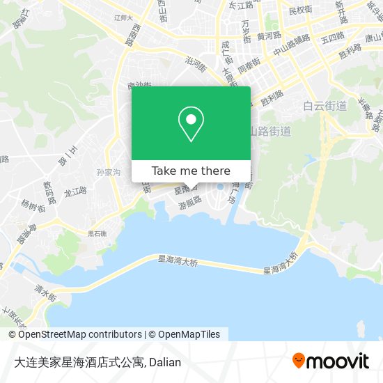 大连美家星海酒店式公寓 map